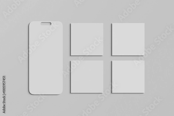 Obraz Blank social media mockup