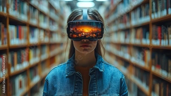 Obraz this A library using AR to enhance book reading experiences with interactive content.