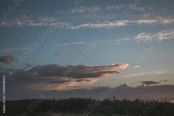 Obraz sunset clouds