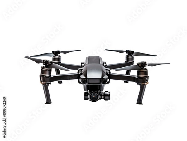 Fototapeta a drone with camera on a white background