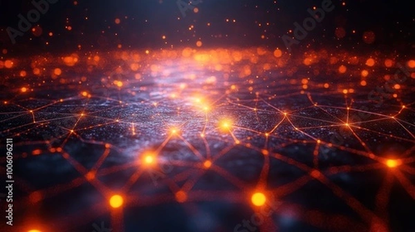 Fototapeta Abstract Network Connection