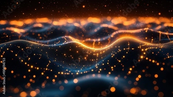 Fototapeta Abstract Digital Landscape