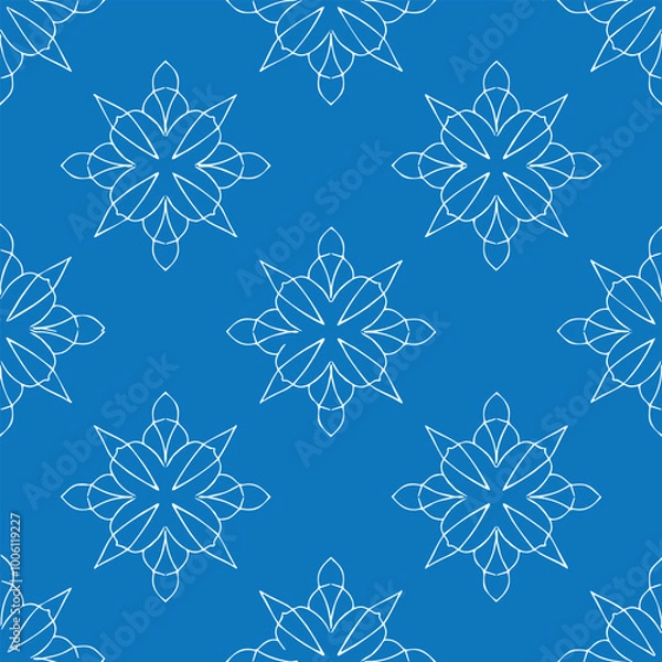 Obraz geometric floral seamless vector, 
all variations of soap bubbles, floral prints, and vintage patterns