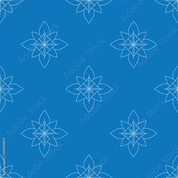 Obraz geometric floral seamless vector, 
all variations of soap bubbles, floral prints, and vintage patterns