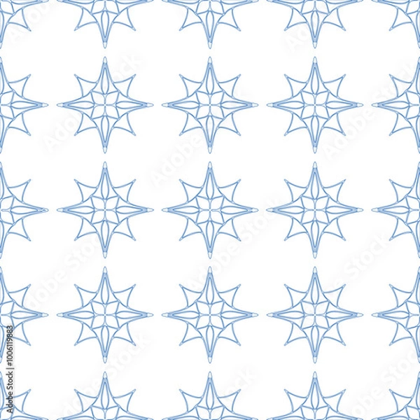 Obraz geometric floral seamless vector, 
all variations of soap bubbles, floral prints, and vintage patterns