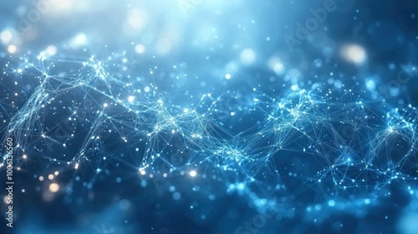 Fototapeta Abstract Blue Network Background