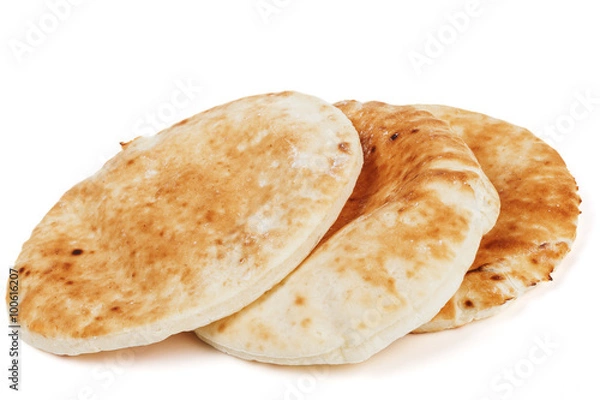 Obraz Tradycyjna Pita na białym tle