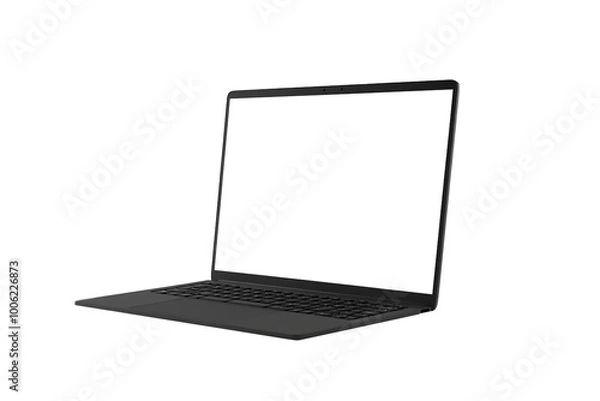 Obraz a laptop with screen cut out mock up