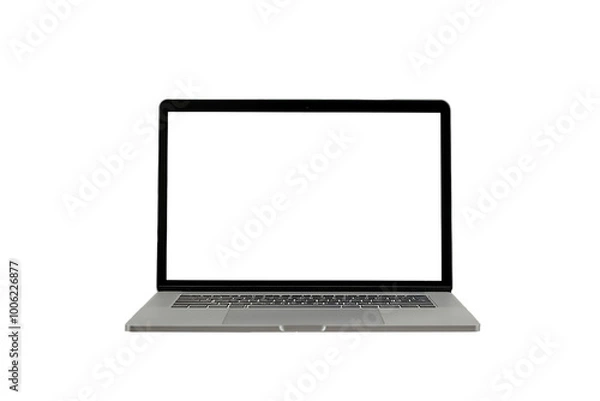Obraz a laptop with screen cut out mock up