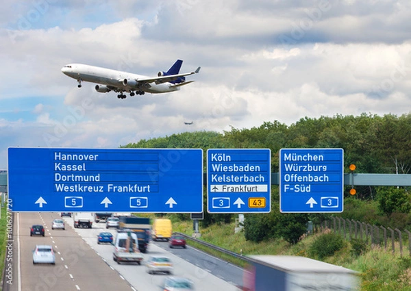 Fototapeta Verkehr Transport Autobahn 