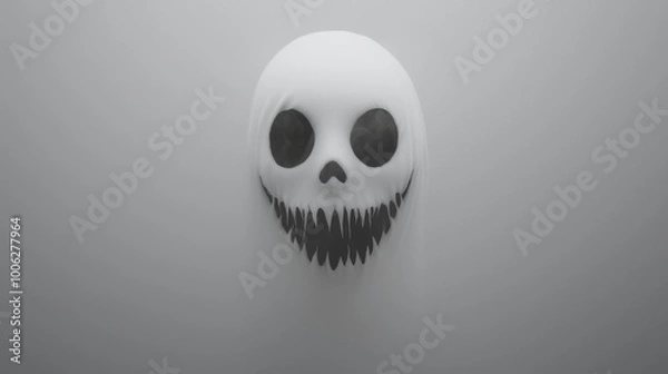 Fototapeta Ethereal Ghostly Face with Soft Contours and Glow