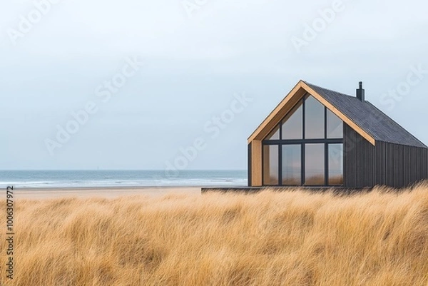 Obraz Small wooden barn house