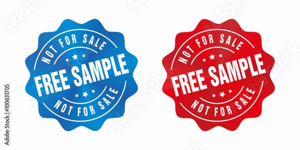 Fototapeta Vector  Free Sample Not For Sale Badge