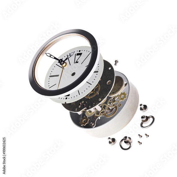 Obraz disassembled the clock