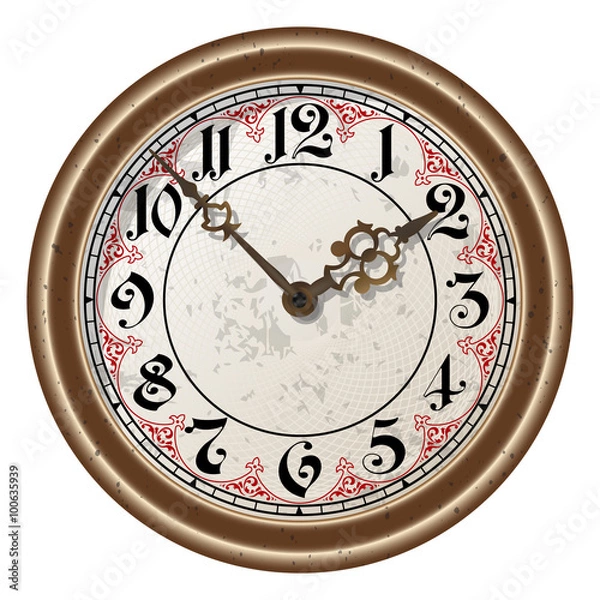 Fototapeta Ancient clock vector