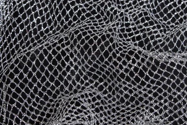 Obraz silver mesh fabric
