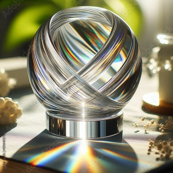 Obraz wedding rings on a table