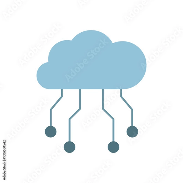 Fototapeta Cloud computing