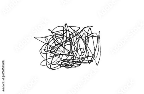 Obraz scribble marker isolated brush stroke mark hand draw sketch	