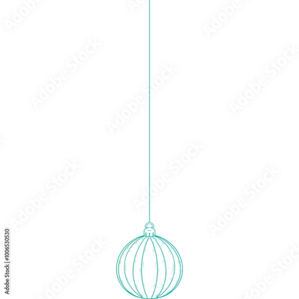 Fototapeta Christmas, New Year Vector Icon element, Isolated white background