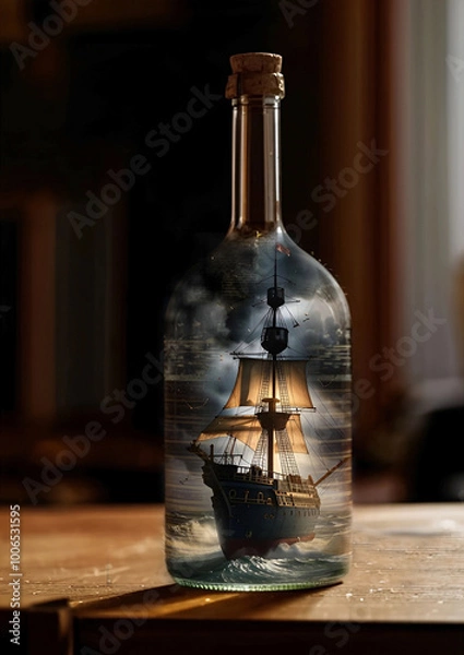 Obraz Ship in a bottle