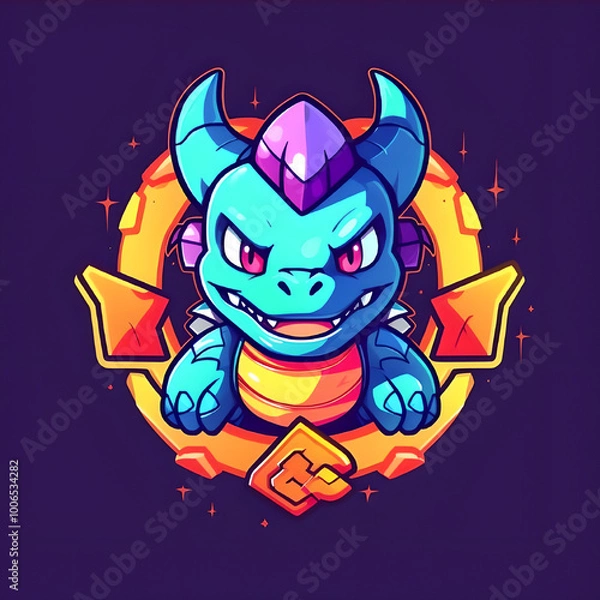 Fototapeta Dragon logo vector