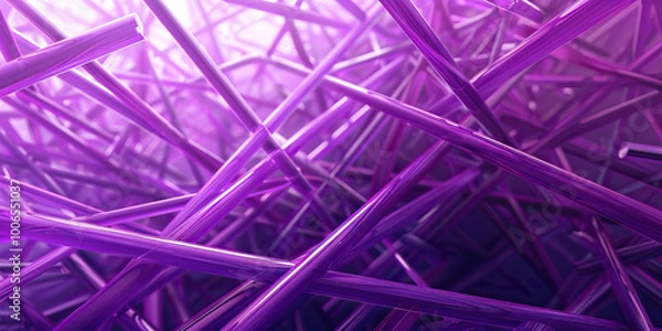 Fototapeta Confusion (Purple): A series of intersecting lines, symbolizing uncertainty or perplexity.
