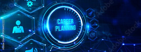 Fototapeta Coach motivate to career growth. Personal development, personal and career growth. Potential concepts. 3d illustration