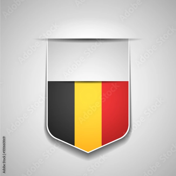 Fototapeta Belgium shield sign