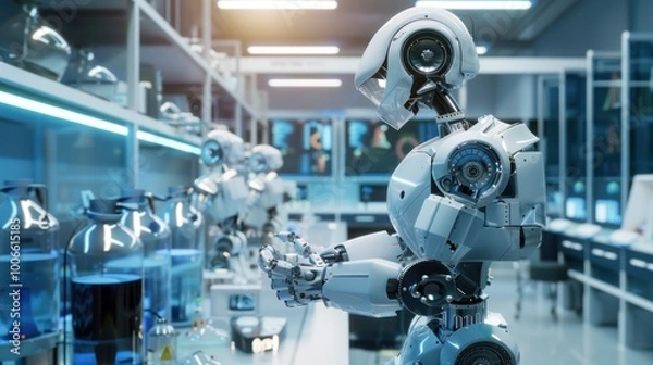 Obraz Robot in a laboratory
