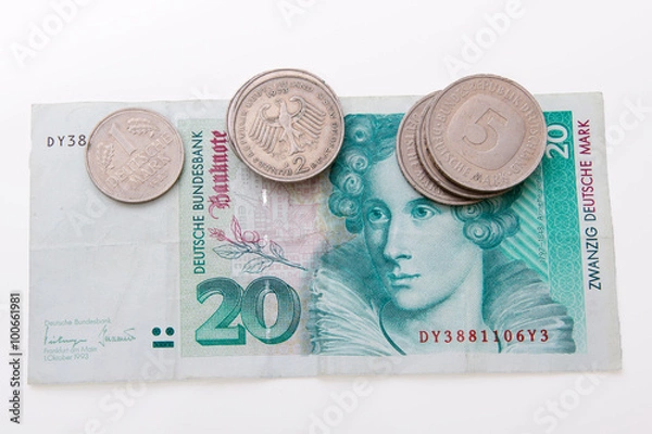 Obraz DMark Schein und Münzen