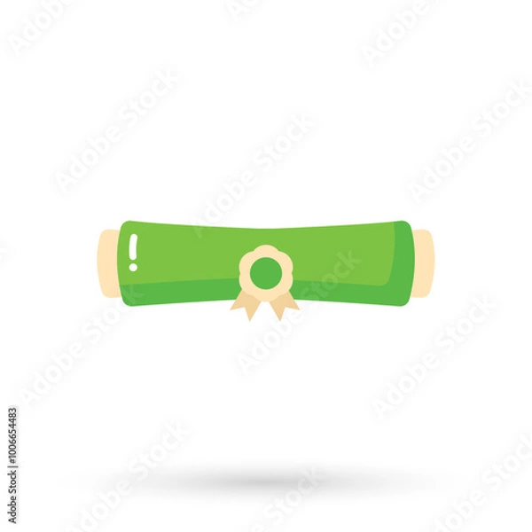 Obraz Certificate roll icon. Achievement, award, grant, diploma concepts for web, logo, mobile app, UI, UX.