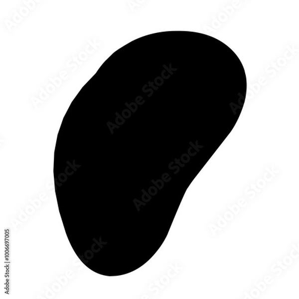 Obraz ink black brush strokes spots dots. Hand drawn vector