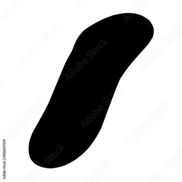 Obraz ink black brush strokes spots dots. Hand drawn vector