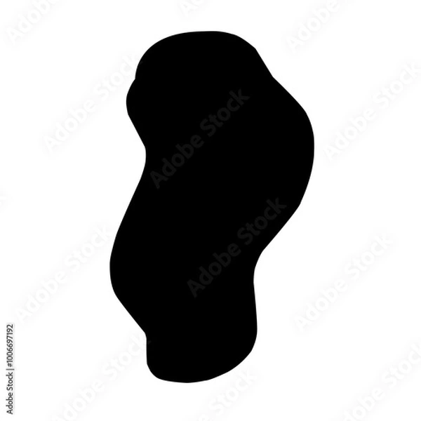 Obraz ink black brush strokes spots dots. Hand drawn vector