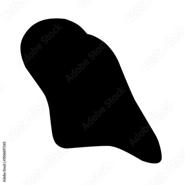 Obraz ink black brush strokes spots dots. Hand drawn vector