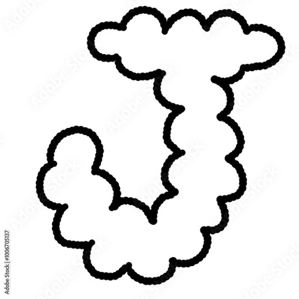 Obraz J cloud Letter 