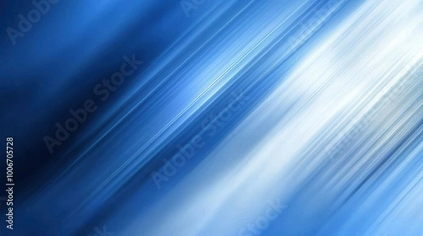 Fototapeta A beautiful abstract blue background featuring soft lines and gradients that evoke a sense of calm and tranquility, perfect for various designs.