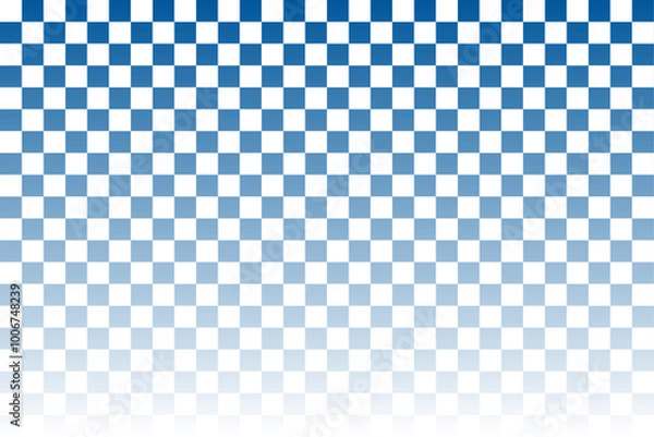 Fototapeta 青色の市松模様, 背景素材, グラデーション