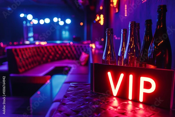Obraz Exclusive nightclub with a VIP section and bottle service