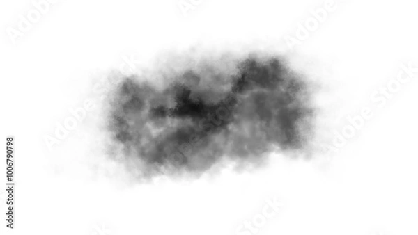 Fototapeta Black cloud transparent