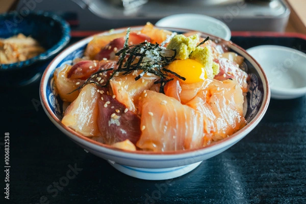 Fototapeta 氷見の海鮮丼