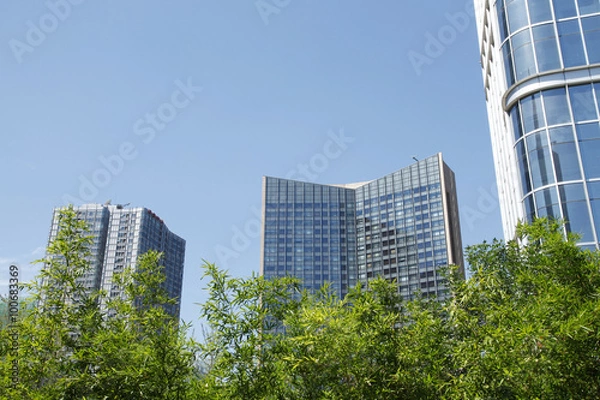 Obraz High-rise building under the blue sky