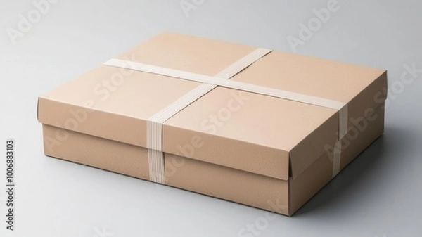 Obraz Offset box with quick-fold tabs for fast assembly, maintaining a smooth, unmarked surface   quick-fold tabs, easy assembly