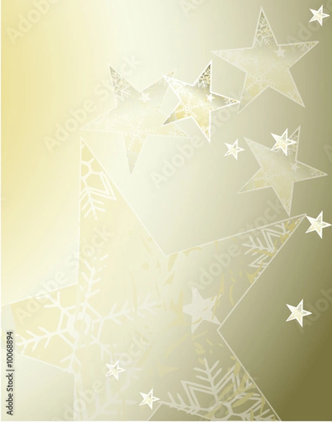 Obraz Elegantes Weihnachtsdesign mit Sternen