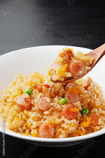 Fototapeta ウインナーのチャーハン