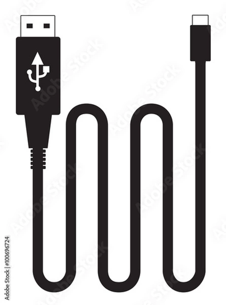 Fototapeta USB cable