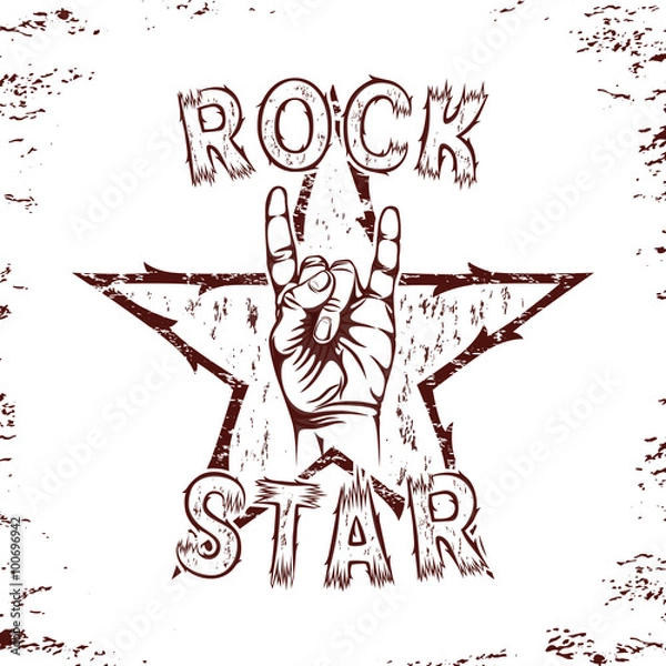 Obraz Rock star background.