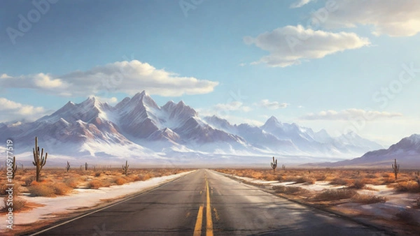 Obraz road to the mountains