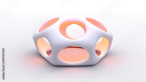 Fototapeta Modern Abstract Furniture Design with Soft Lighting